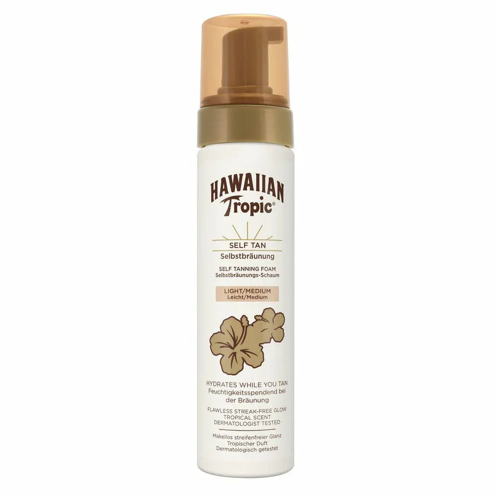 Hawaiian Tropic Sunless Tan Foam Light/Medium 200 ml - K Drogerie