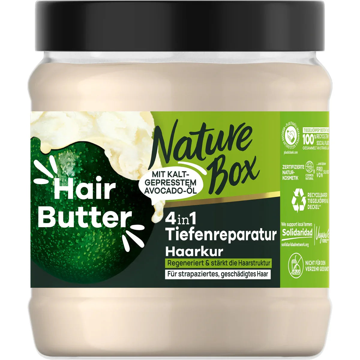 Nature Box 4-in-1 Hair Butter Voedend Met Koudgeperste Avocado Olie 300 ml - K Drogerie