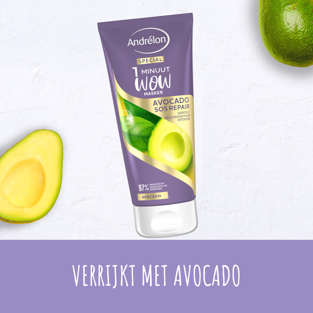 Andrélon 1 Minute Wow Mask Avocado SOS Repair 180 ml