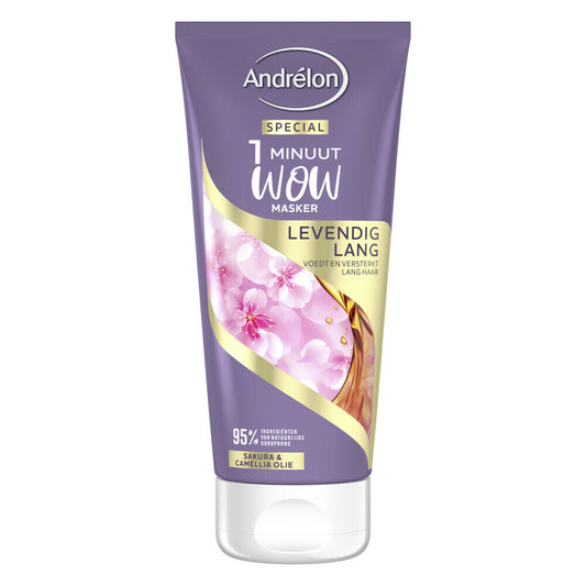 Andrélon 1 Minute Wow Mask Vibrant Long 180 ml