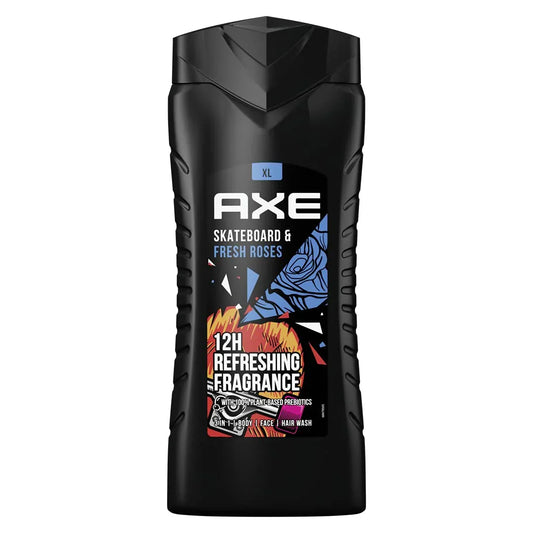 Axe Douchegel Skateboard & Fresh Roses 400 ml - K Drogerie
