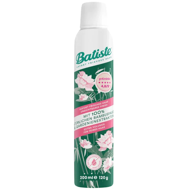 Batiste Naturally Droogshampoo Bamboo Fibre & Gardenia 200 ml - K Drogerie