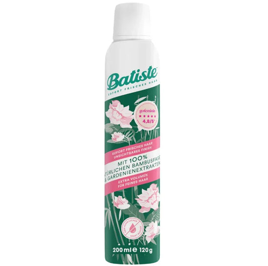 Batiste Naturally Droogshampoo Bamboo Fibre & Gardenia 200 ml - K Drogerie