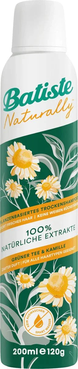 Batiste Natuurlijk Groene Thee & Kamille Droogshampoo 200 ml - K Drogerie