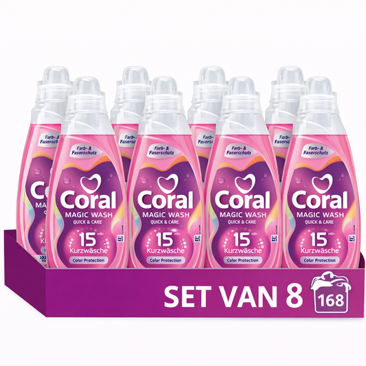 Gratis Verzonden Coral Magic Wash Color Protection Vloeibaar Wasmiddel 8 x 21 wasbeurten