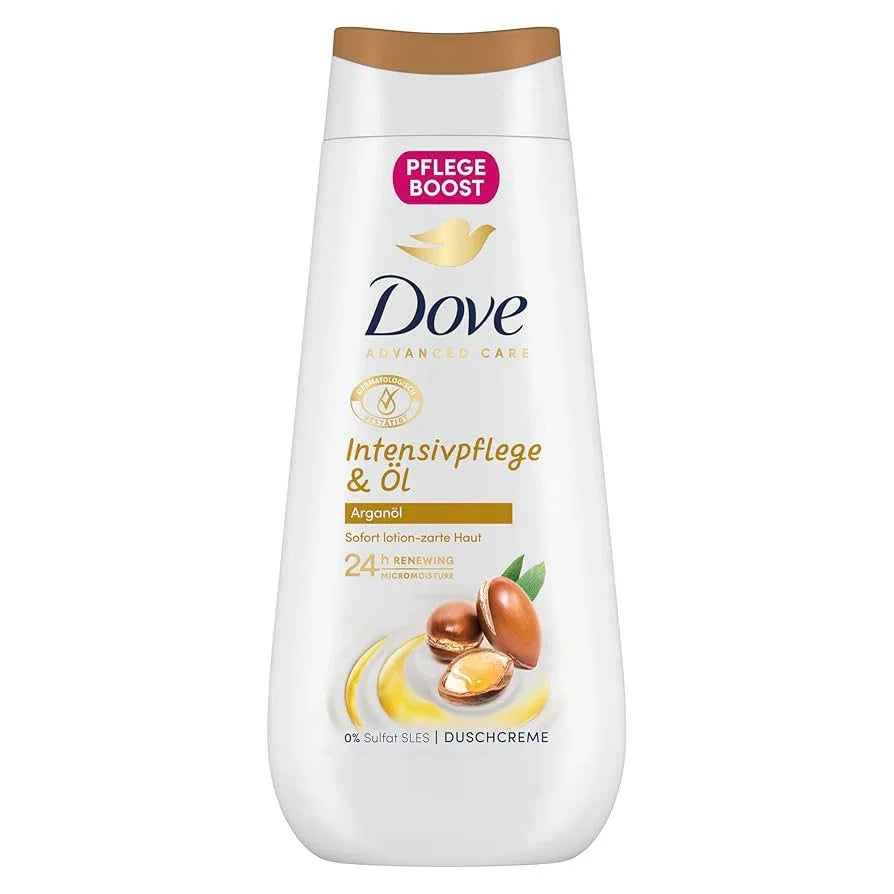 Dove Advanced Care Douchecrème Intensieve Verzorging & Olie Arganolie 225 ml - K Drogerie