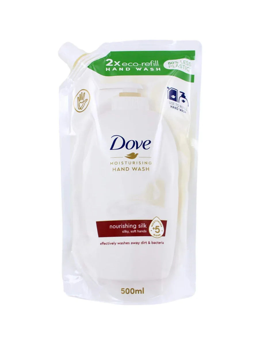 Dove Vloeibare Zeep Nourishing Silk Navulverpakking 500 ml - K Drogerie