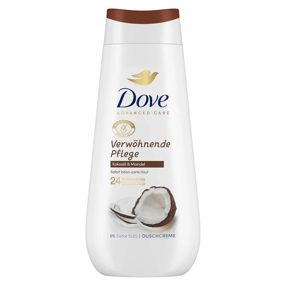 Dove Douchecrème Advanced Care Pampering Care Kokosolie & Amandel 225 ml - K Drogerie