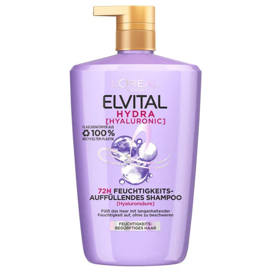 L'Oréal Paris Elvital Hydra Hyaluronic Shampoo 1000 ml - K Drogerie