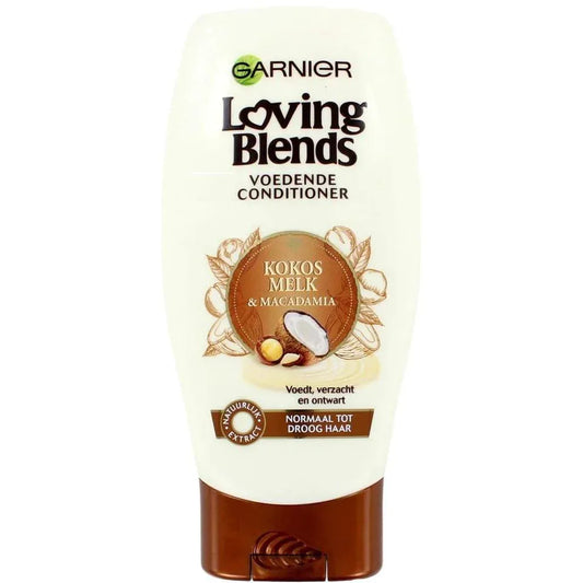 Garnier Loving Blends Conditioner Kokosmelk & Macadamia Normaal tot Droog haar 250 ml - K Drogerie
