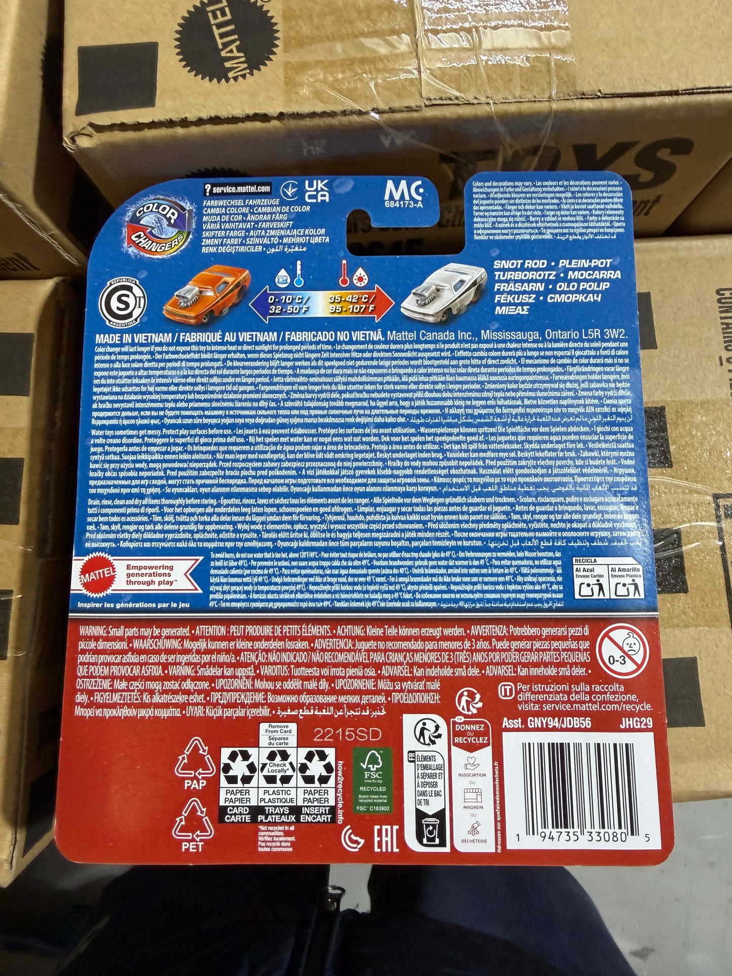 Disney Pixar Cars Farbwechsler-Auto – Farbwechselndes Spielzeugauto – Warm- und Kaltwasser – 8 Varianten