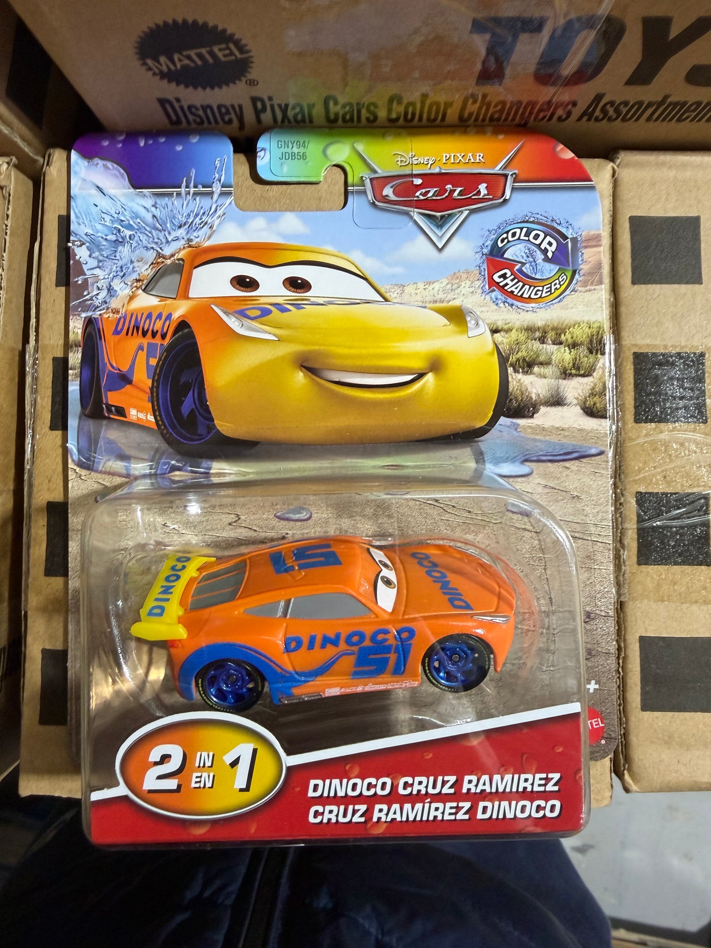 Disney Pixar Cars Farbwechsler-Auto – Farbwechselndes Spielzeugauto – Warm- und Kaltwasser – 8 Varianten