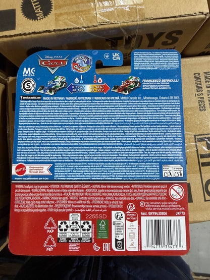 Disney Pixar Cars Farbwechsler-Auto – Farbwechselndes Spielzeugauto – Warm- und Kaltwasser – 8 Varianten