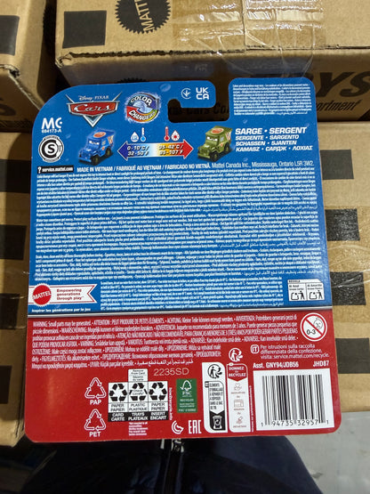 Disney Pixar Cars Farbwechsler-Auto – Farbwechselndes Spielzeugauto – Warm- und Kaltwasser – 8 Varianten