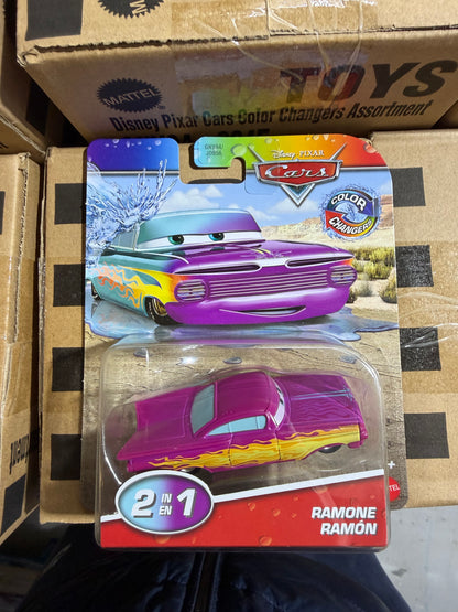 Disney Pixar Cars Farbwechsler-Auto – Farbwechselndes Spielzeugauto – Warm- und Kaltwasser – 8 Varianten