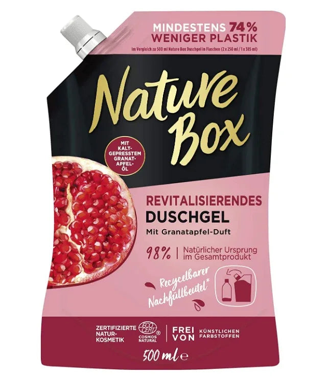 Nature Box Granaatappel Douchegel Refill 500 ml - K Drogerie