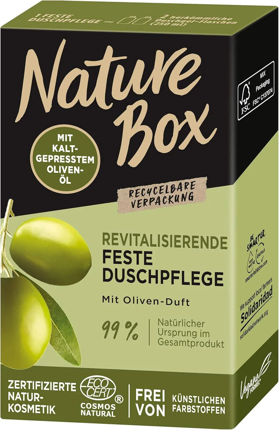Nature Box Body Bar Olijf 100 gr - K Drogerie