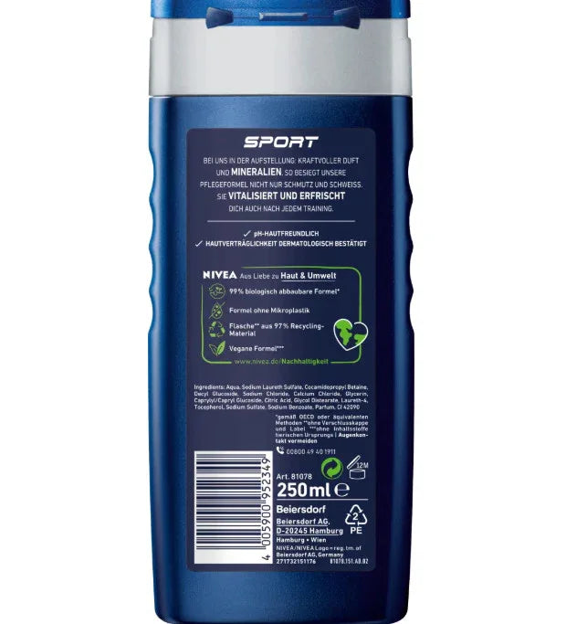 Nivea Men Douchegel Sport 250 ml - K Drogerie