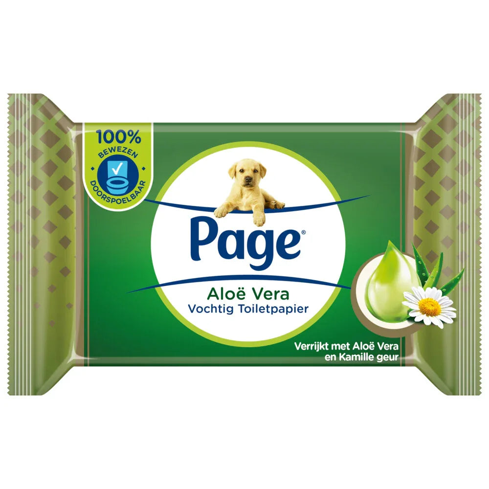 Page Vochtig Toiletpapier Aloe Vera 38 stuks - K Drogerie