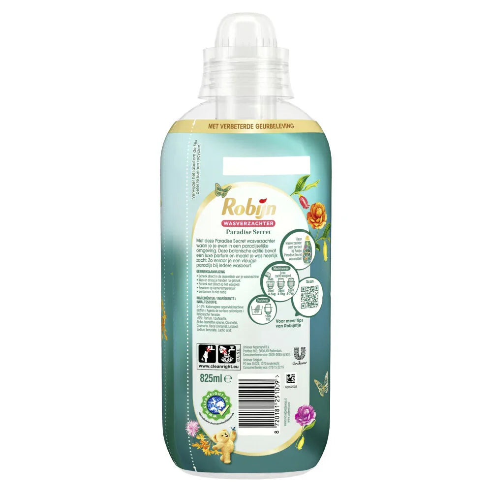 Robijn Intense Wasverzachter Paradise Secret 33 Wasbeurten 825 ml - K Drogerie