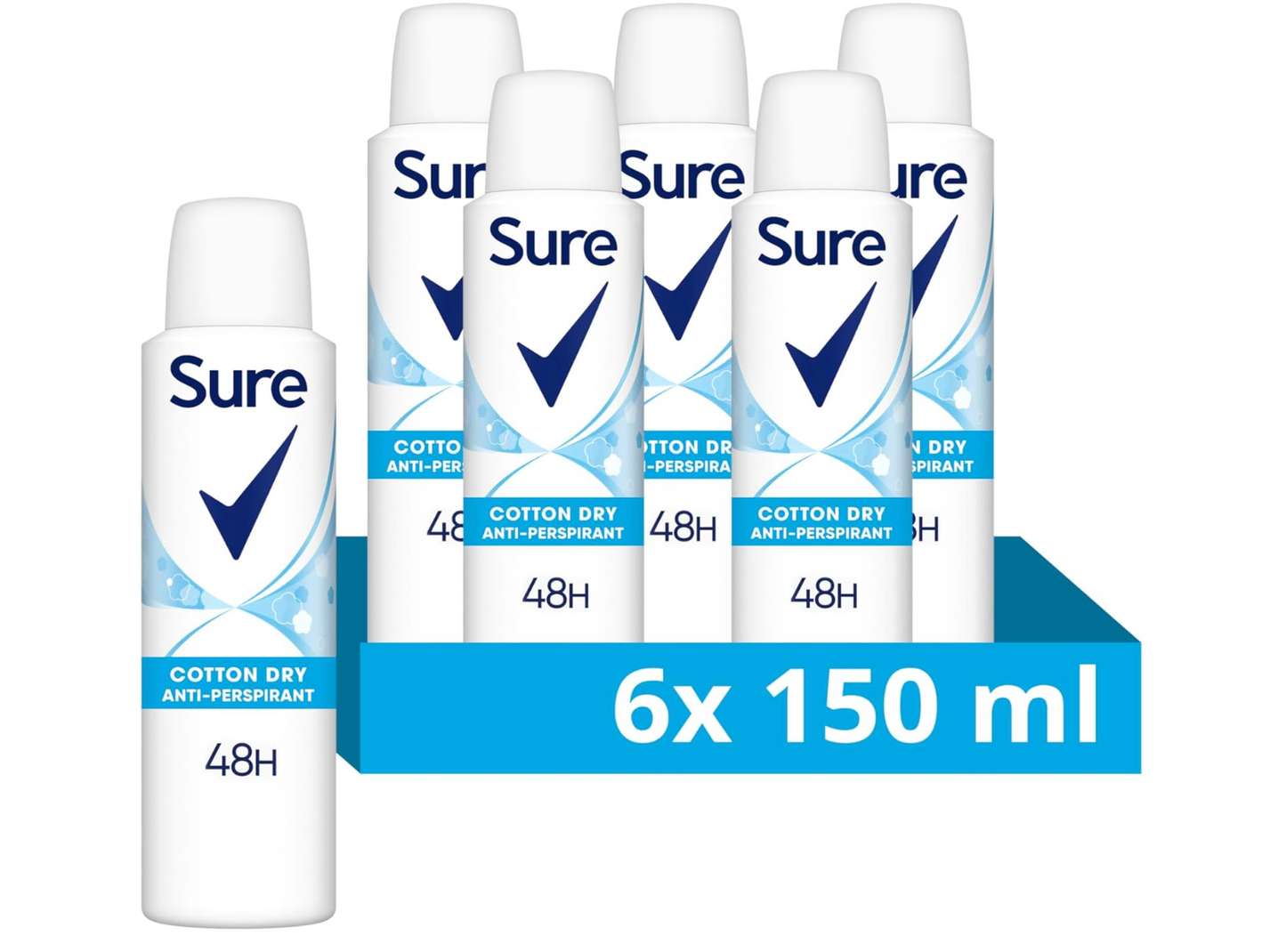 Sure (Rexona) Cotton Fresh Dry 6 x 150 ml