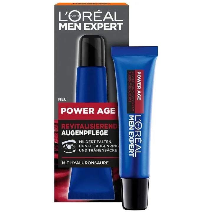 L’oreal Men Expert Power Age Revitalised Oogcreme Met Hyaluron Acid 15 ml - K Drogerie