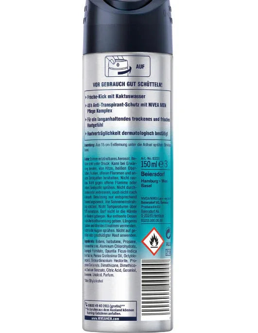 Nivea Men Deodorant Spray Cool Kick Fresh 150 ml - K Drogerie