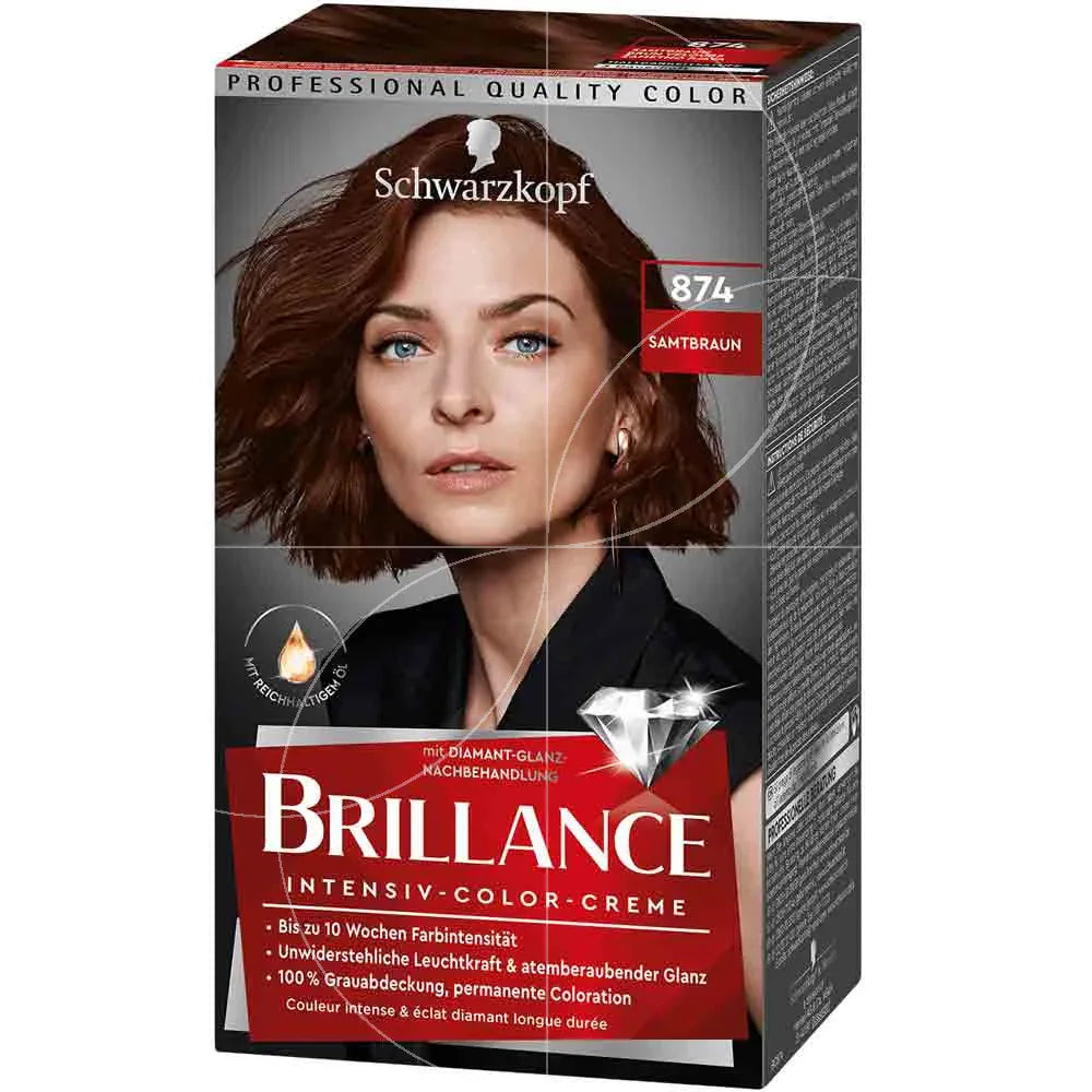 Schwarzkopf Brillance Intensive Color Creme haarkleuring Bruin 874 - K Drogerie